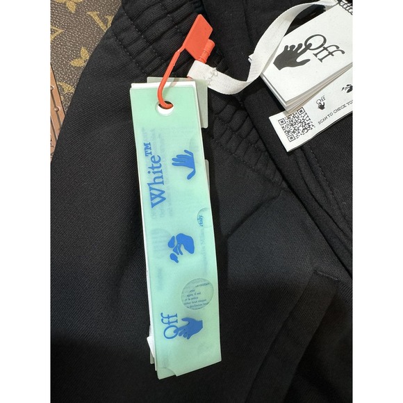 NWT Off-White Black Diagonal Stripe Joggers - Picture 11 of 16